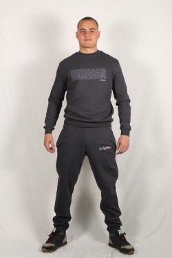 SUDADERA CREW CHARCOAL