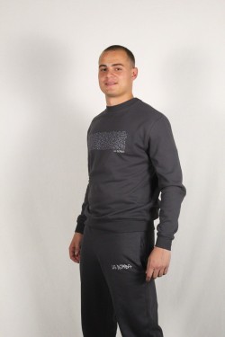 SUDADERA CREW CHARCOAL