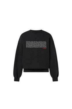 SUDADERA CREW NEGRA