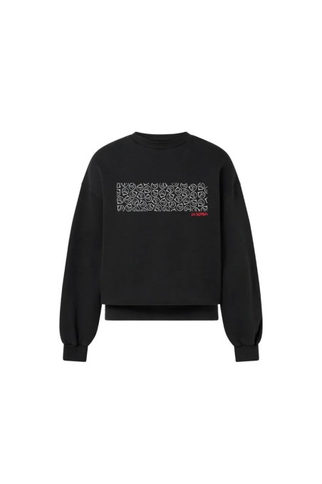 SUDADERA CREW NEGRA