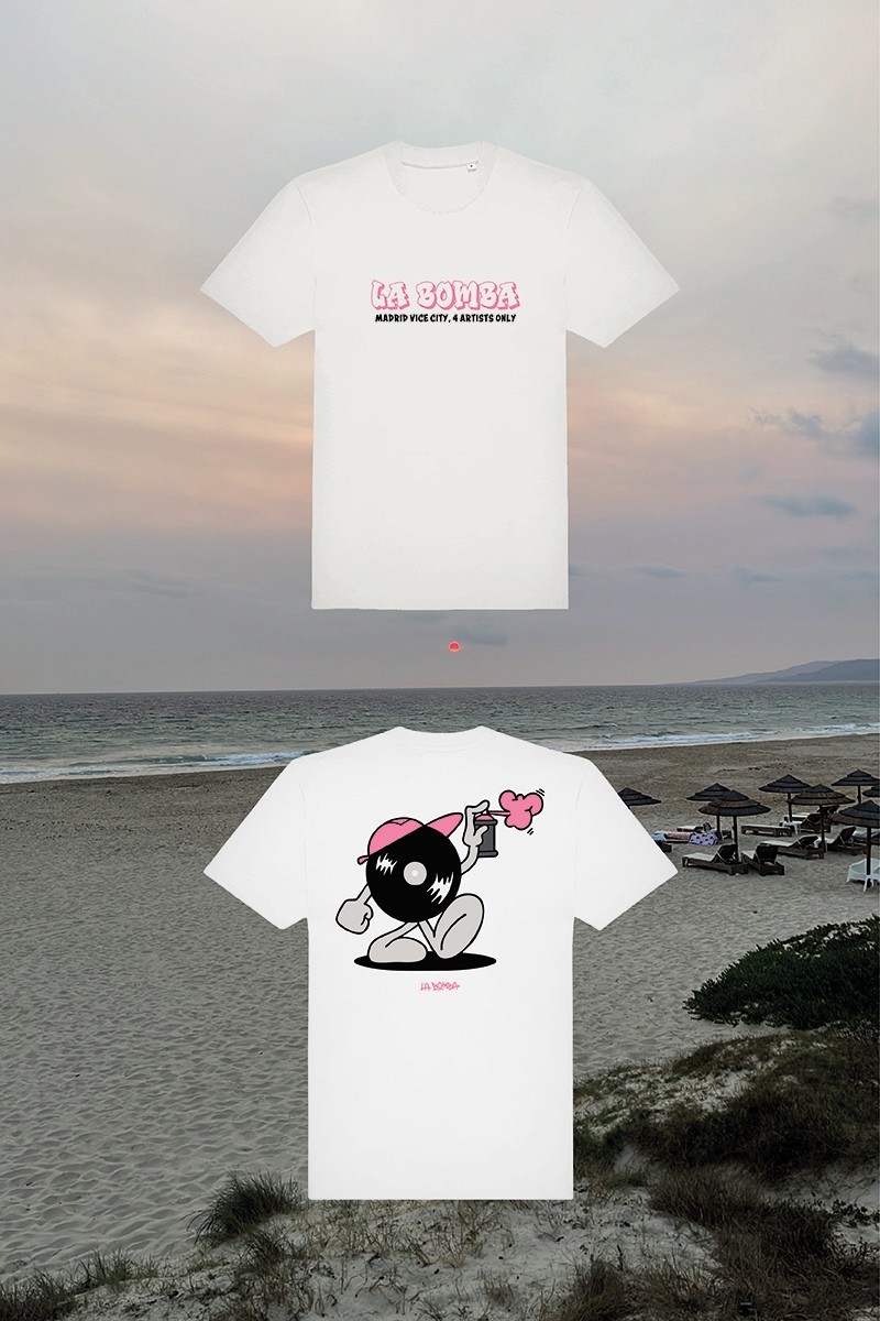 CAMISETA VINYL BLANCA