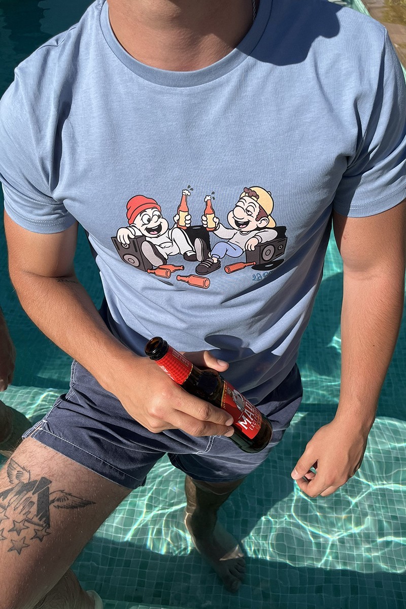 CAMISETA HOMIES AZUL
