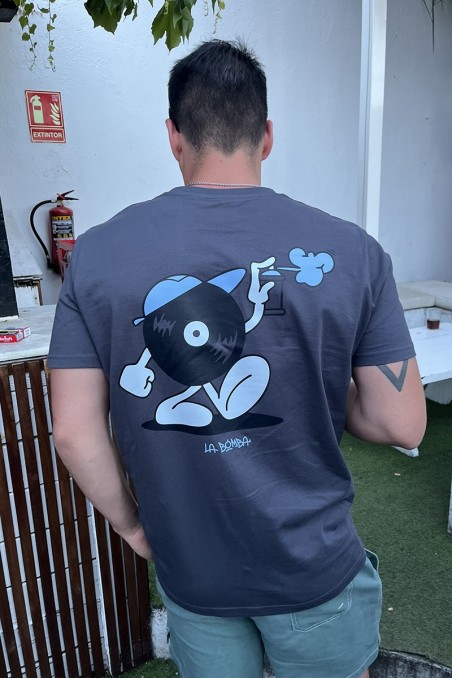 CAMISETA VINYL GRIS
